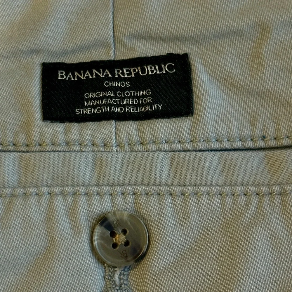 Banana Republic Men’s Lived-In Chino Athletic Fit Pants Gray Size 32